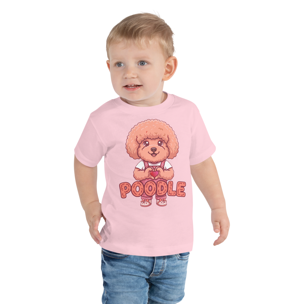 Heart in Pawz: Poodle Graphic T‑Shirt for Little Pawz