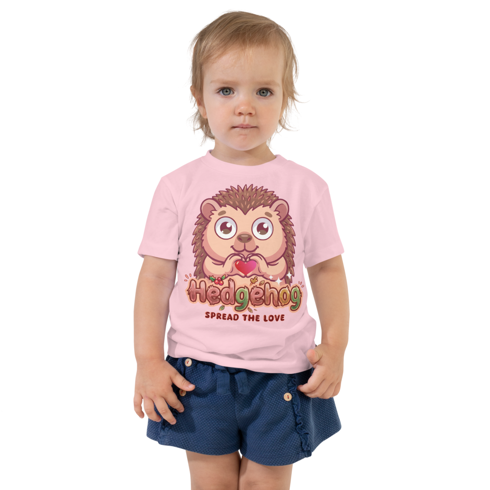 Heart in Pawz: Hedgehog Graphic T‑Shirt for Little Pawz