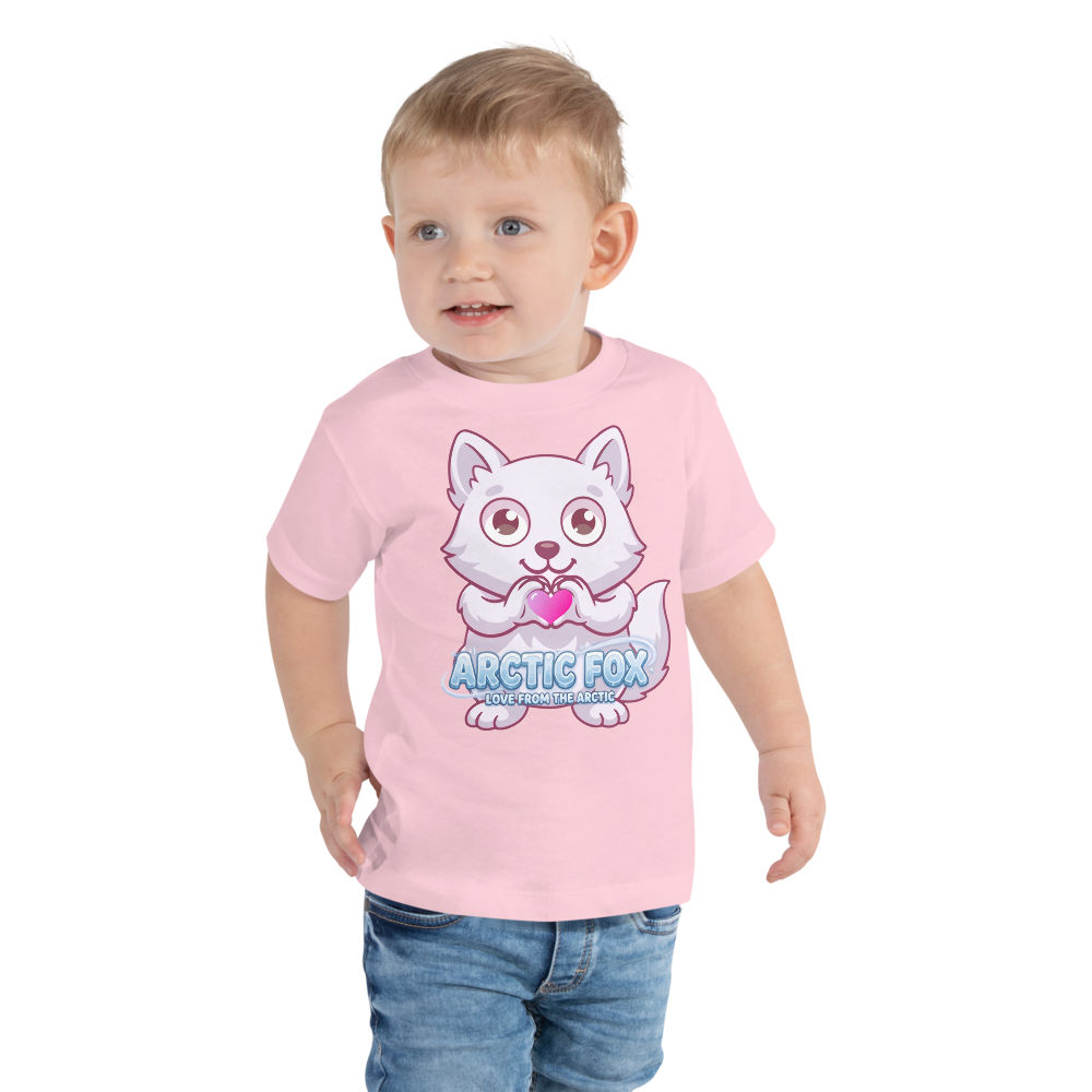 Heart in Pawz: Arctic Fox Graphic T‑Shirt for Little Pawz