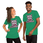 Heart in Pawz: Unisex Raccoon Graphic T‑Shirt for Uni Pawz