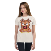 Heart in Pawz: Reindeer Graphic T‑Shirt for Young Pawz