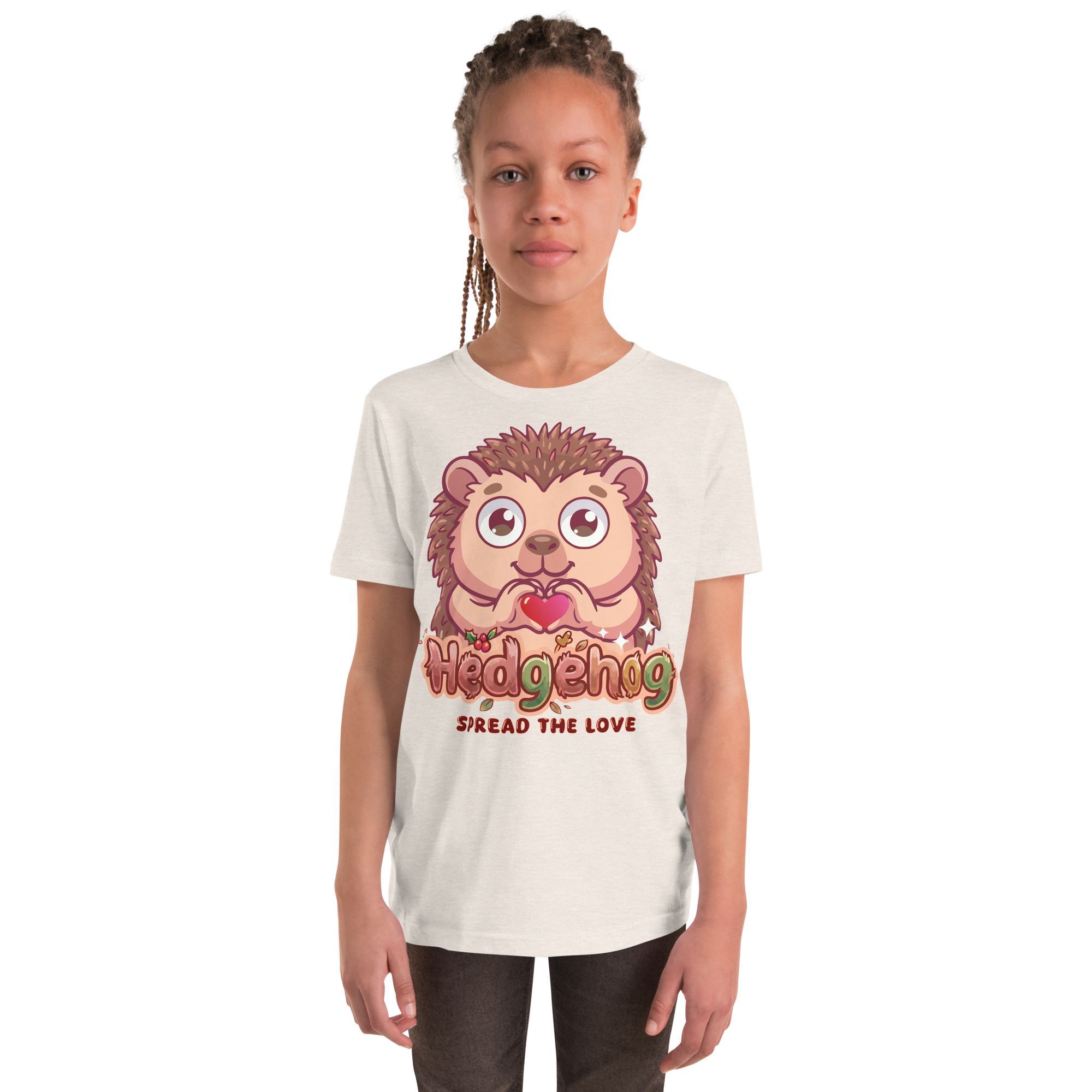 Heart in Pawz: Hedgehog Graphic T‑Shirt for Young Pawz