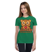 Heart in Pawz: Leopard Graphic T‑Shirt for Young Pawz