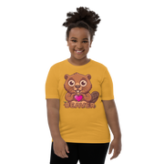 Heart in Pawz: Beaver Graphic T-Shirt for Young Pawz