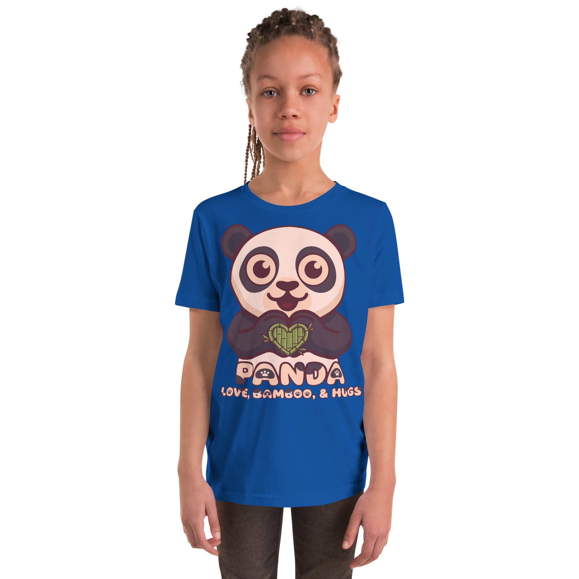 Heart in Pawz: Panda Graphic T-Shirt for Young Pawz